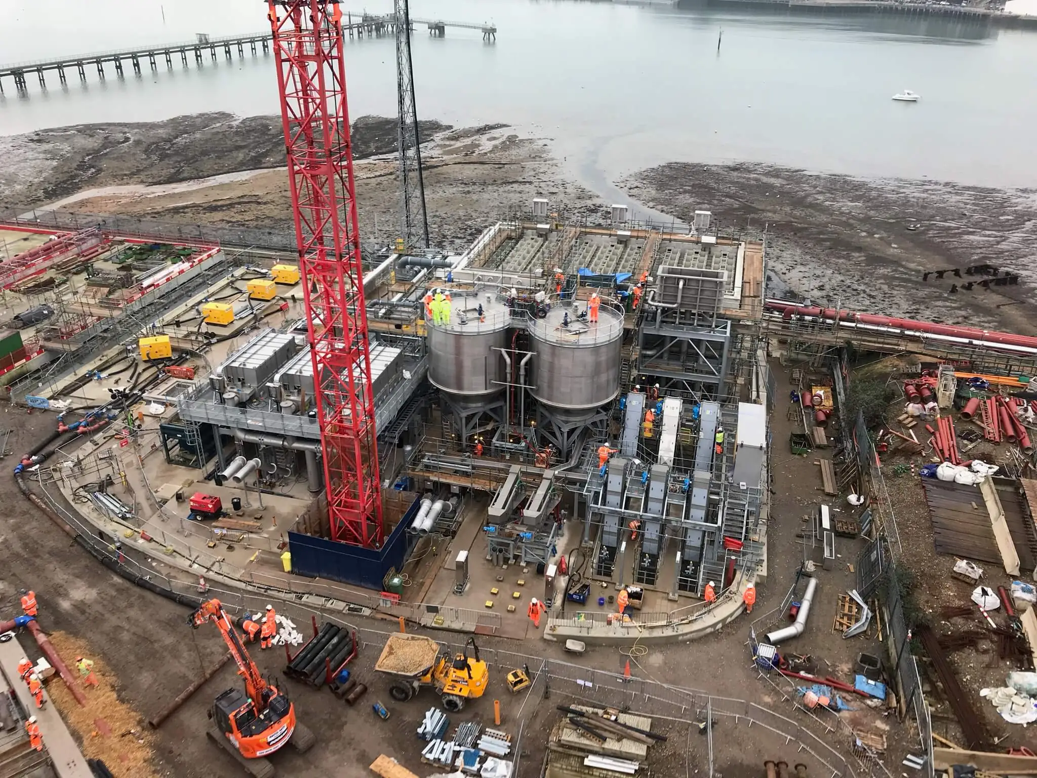 Water industry engineering works by Woodhams Group