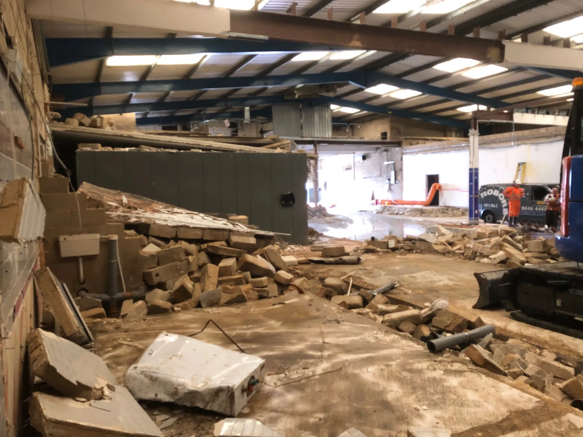Demolition and strip-out of a commercial building