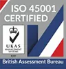 ISO 45001 health and safety management certified