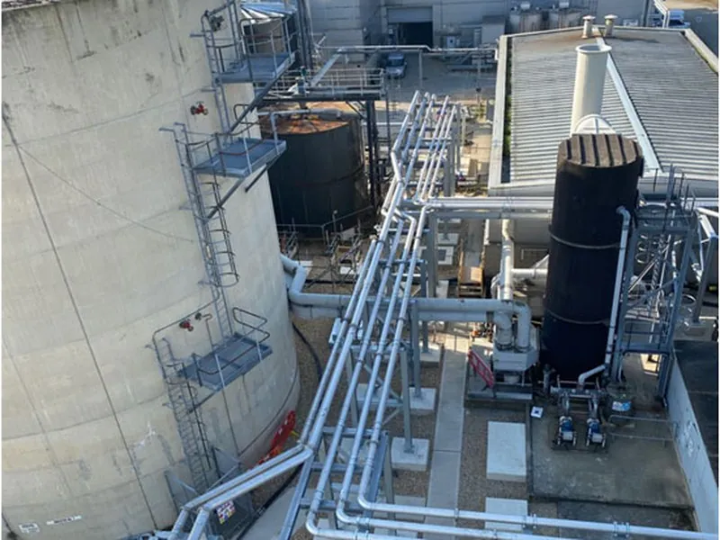 MEICA pipework installation at Millbrook Sludge Treatment Centre