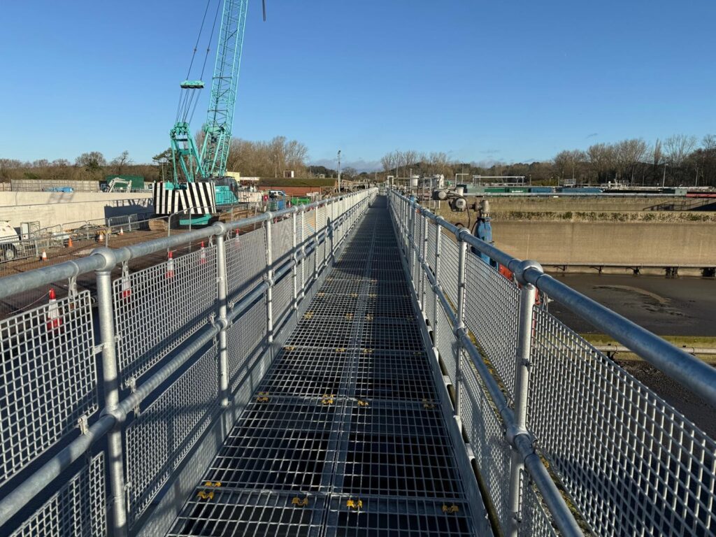 Completed 60m access bridge walkway at Holdenhurst WRC